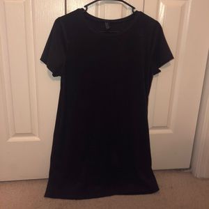 Black T-shirt dress